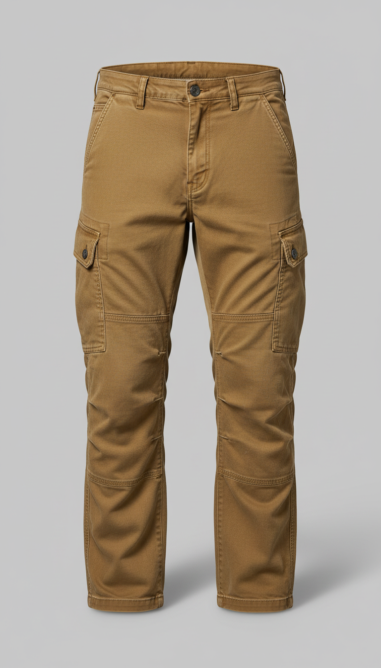 Espresso Brown Wool-Blend Trousers